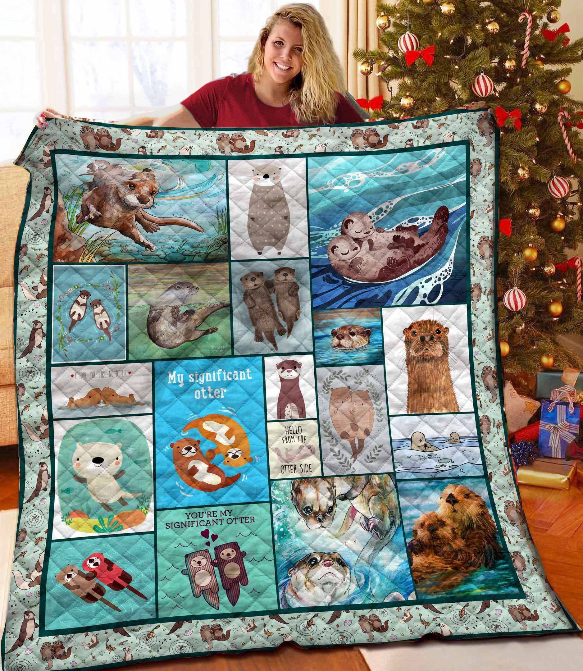 Otter Quilt Blanket BBB061142HT