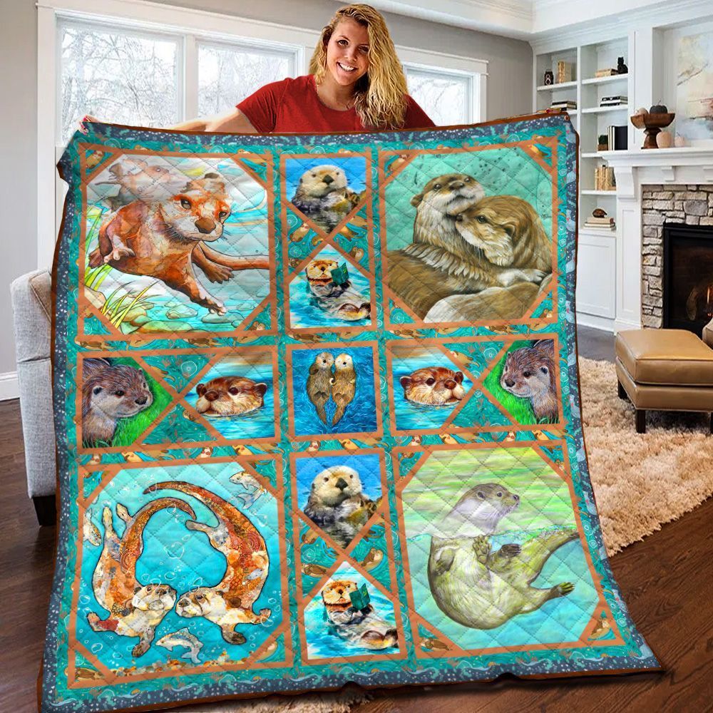 Otter Quilt Blanket BBB070256HT