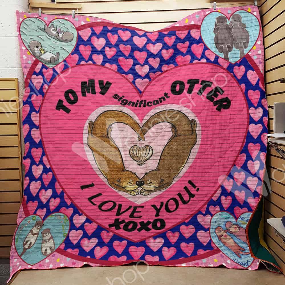 Otter Quilt Blanket DHC1102586TD