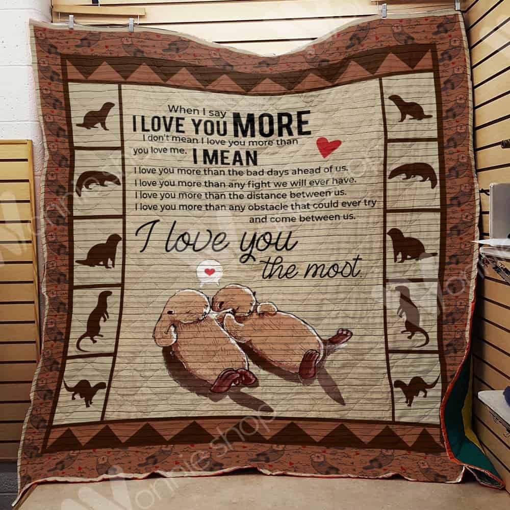 Otter Quilt Blanket DHC1102591TD