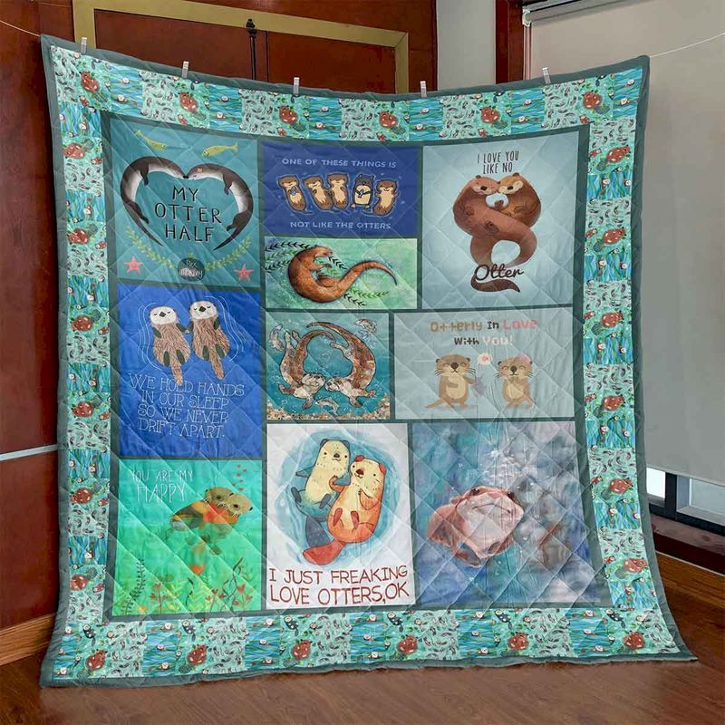 Otter You Are My Otter Half Quilt Blanket DHC31121371TD