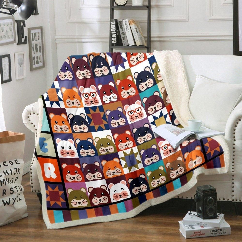Otters Sherpa Fleece Blanket