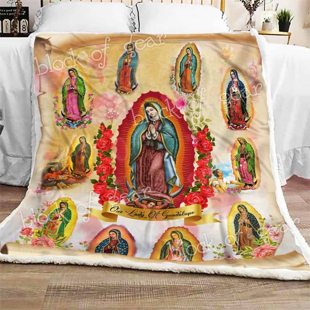 Our Lady Of Guadalupe Fleece Blanket