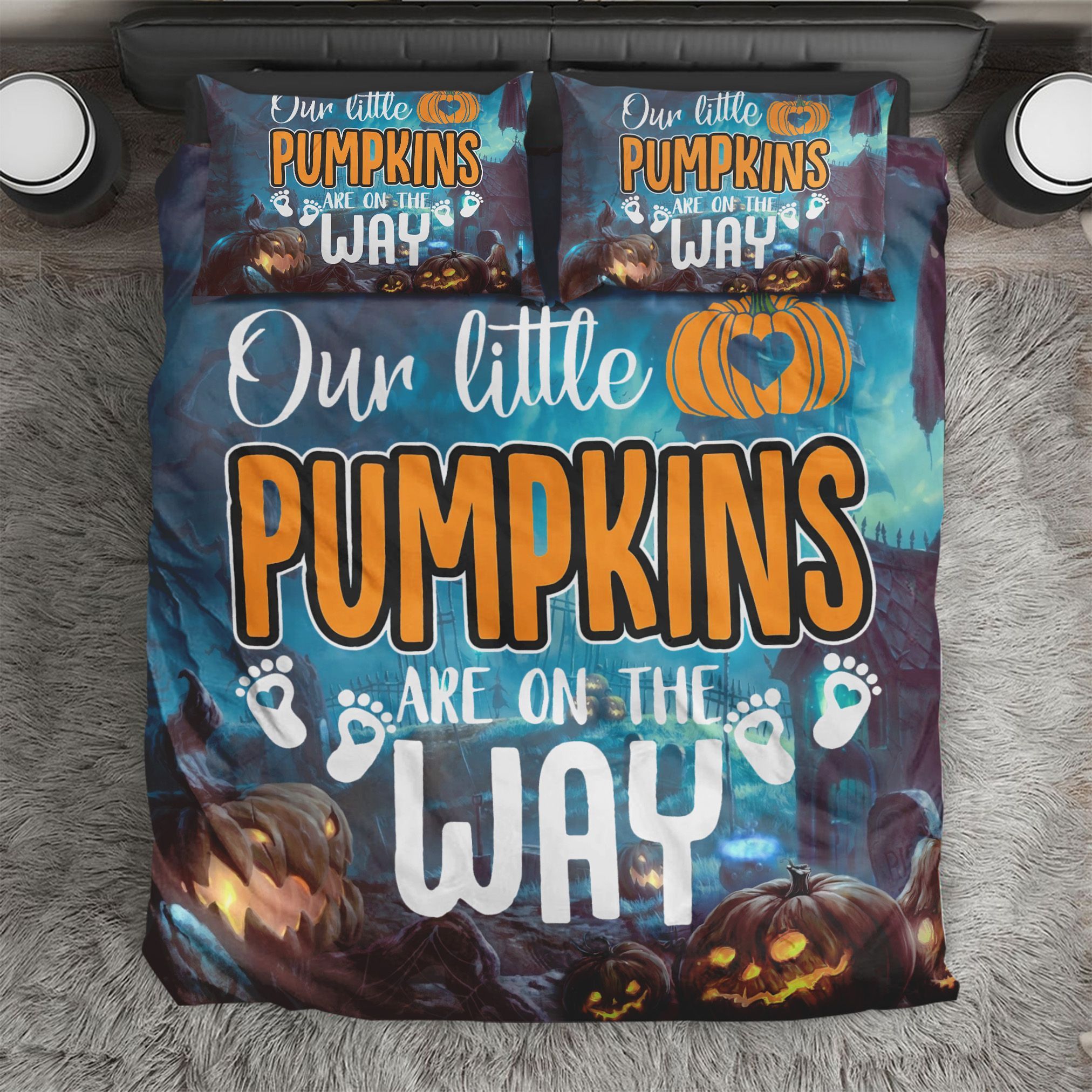 Our Little Pumpkins Are On The Way Bedding Set
