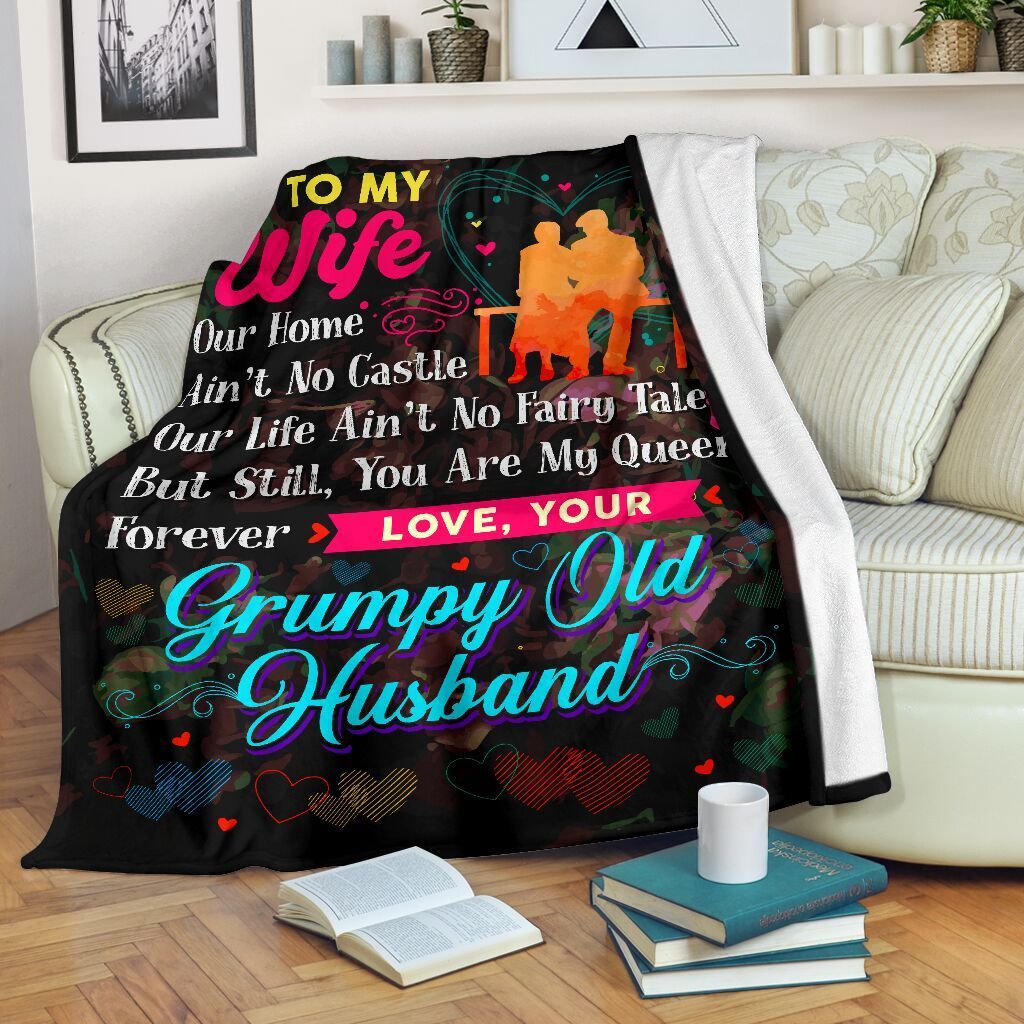 Our Love Isn’t No Castle Fleece Blanket Gift For Wife Fleece Blanket