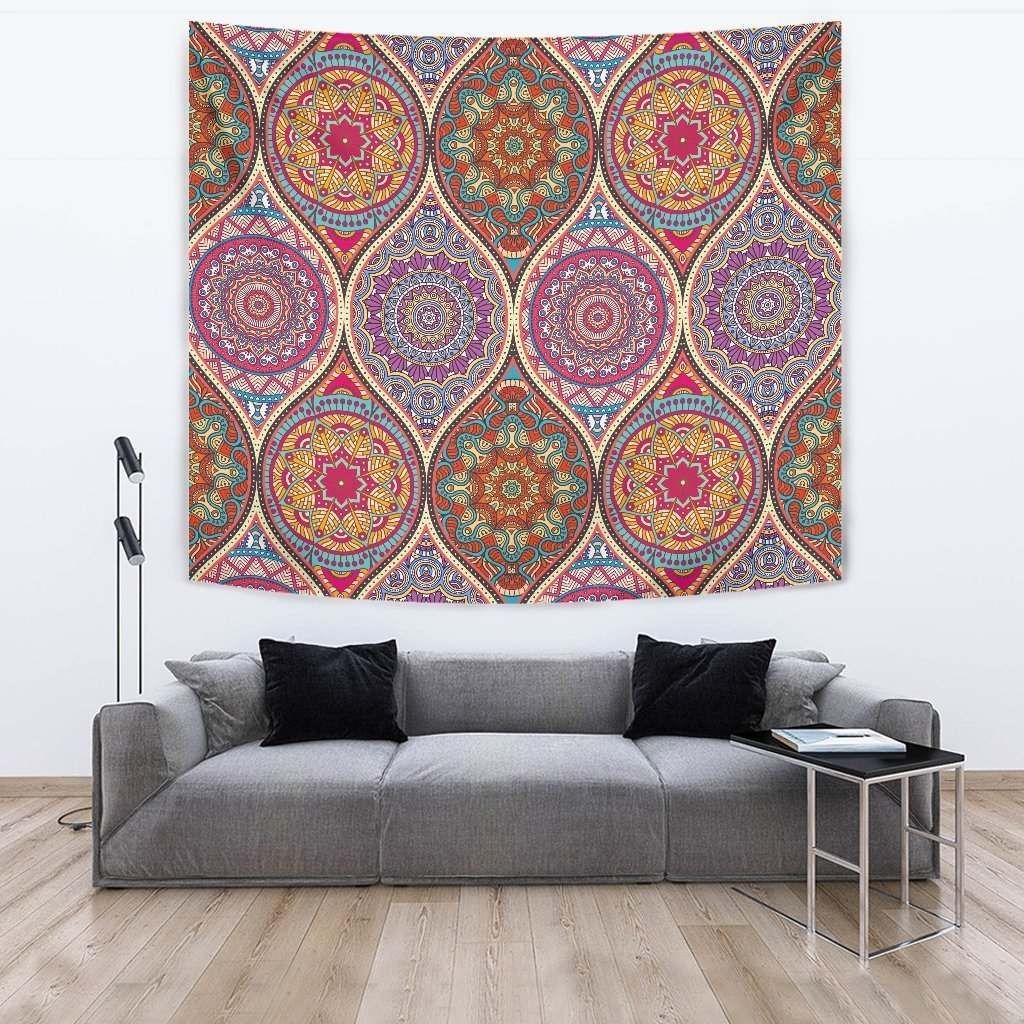 Oval Bohemian Mandala Patchwork CL17100098MDT Tapestry