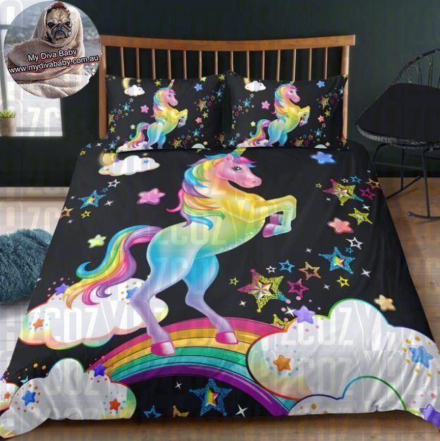 Over The Rainbow Unicorn Bedding Set