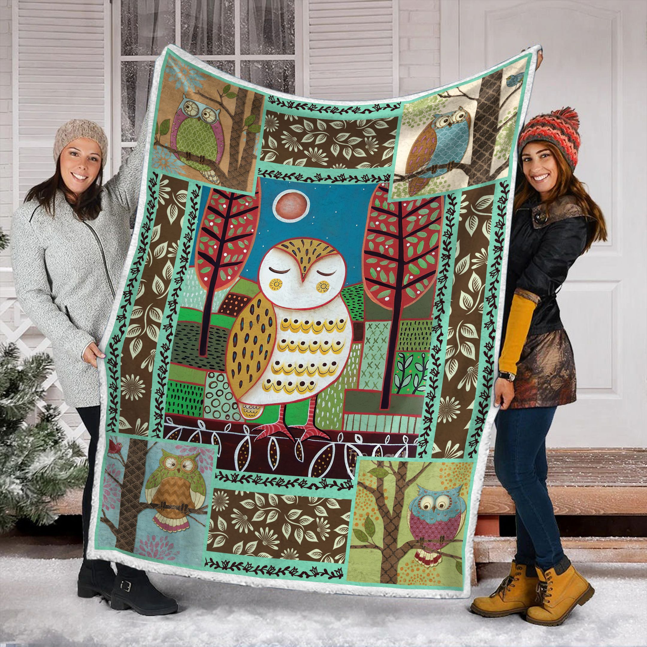 Owl Fleece Blanket