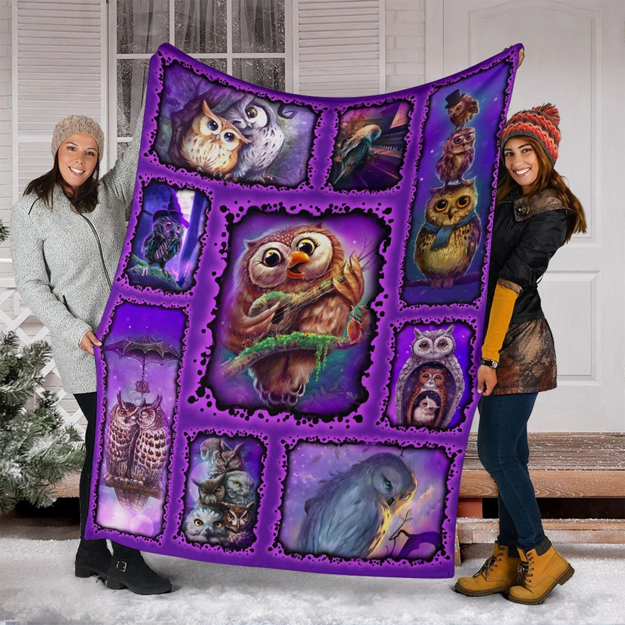 Owl Fleece Blanket