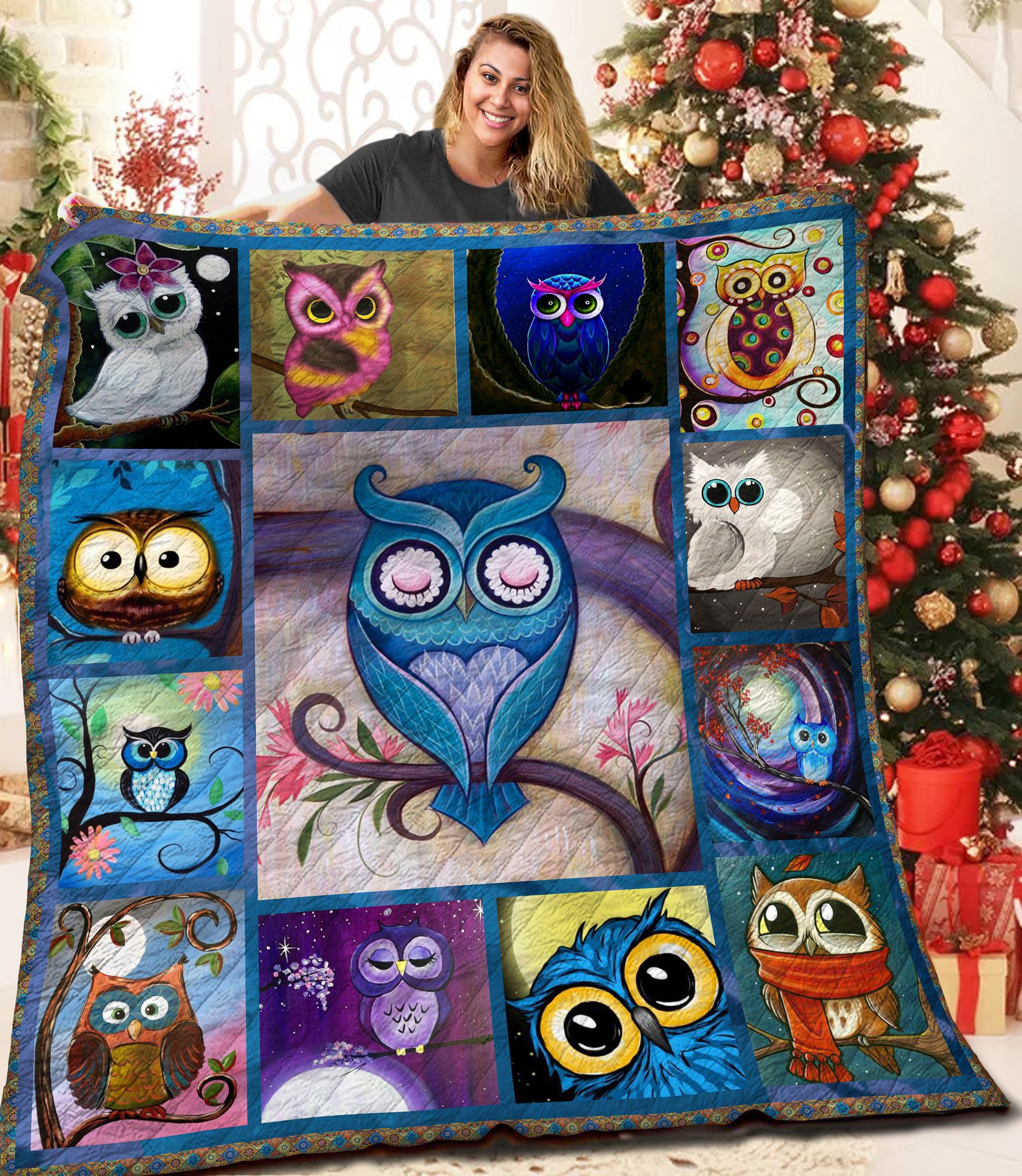 Owl ABC071181 Quilt Blanket