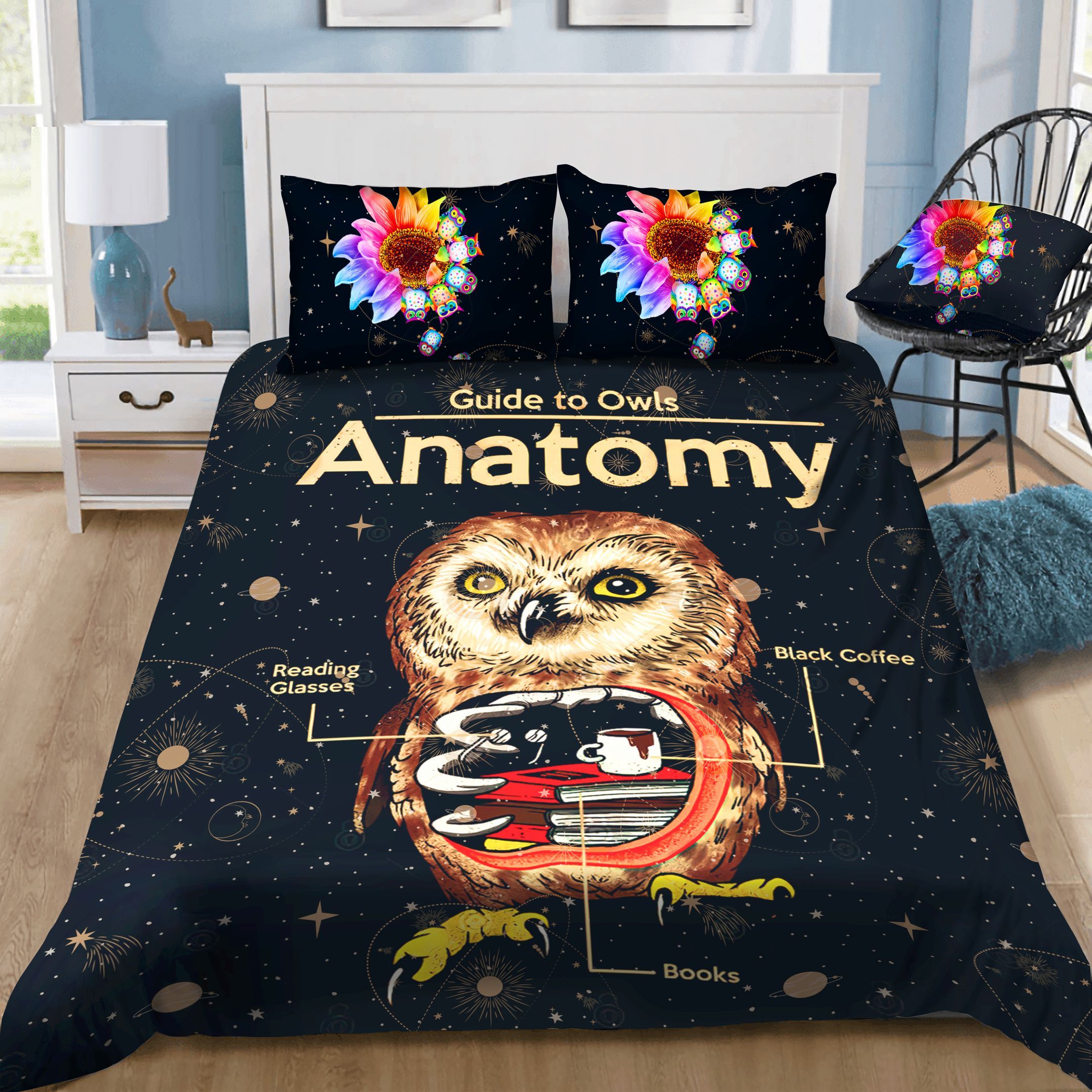 Owl Anatomy Bedding Set