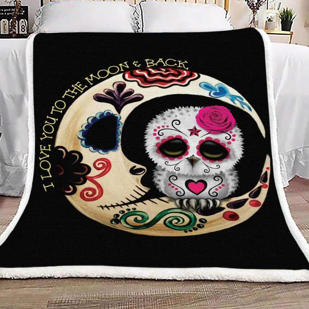 Owl And Moon Sherpa Fleece