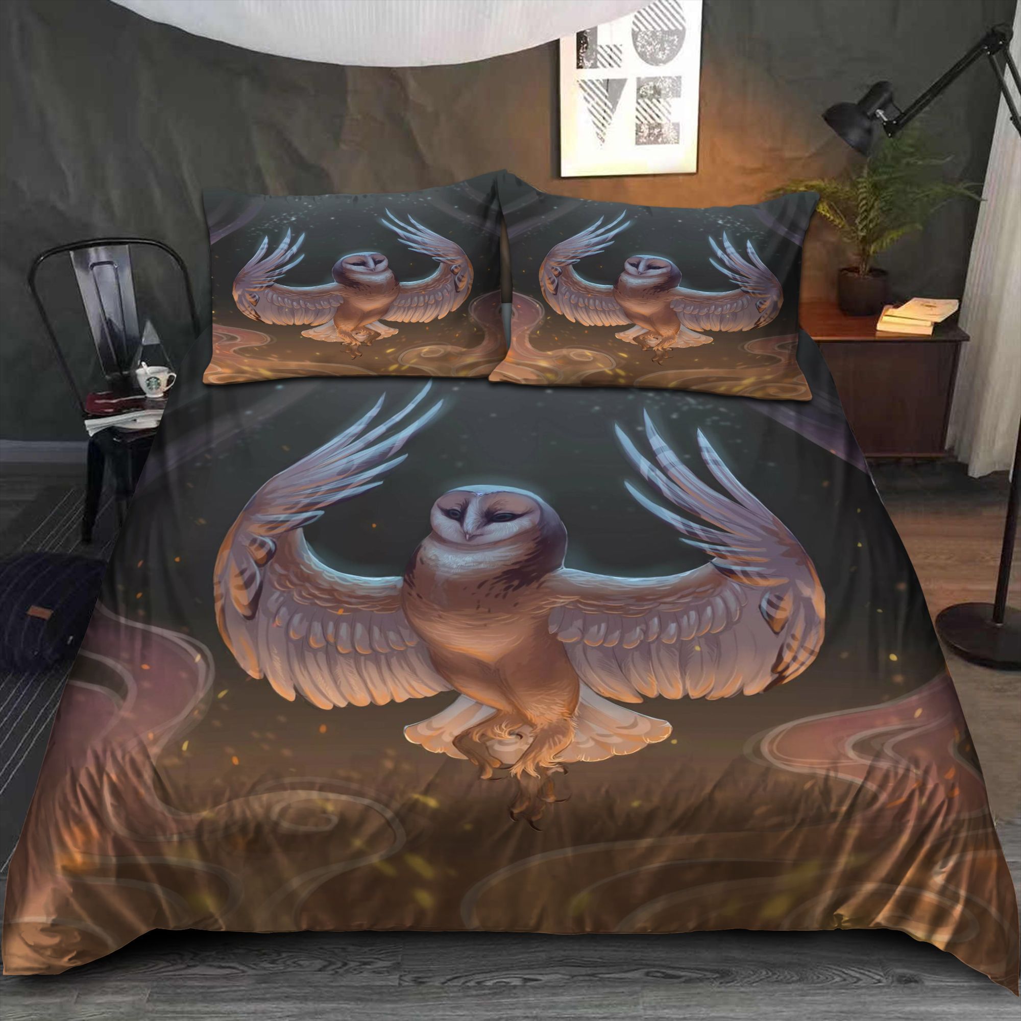 Owl Angle Bedding Set
