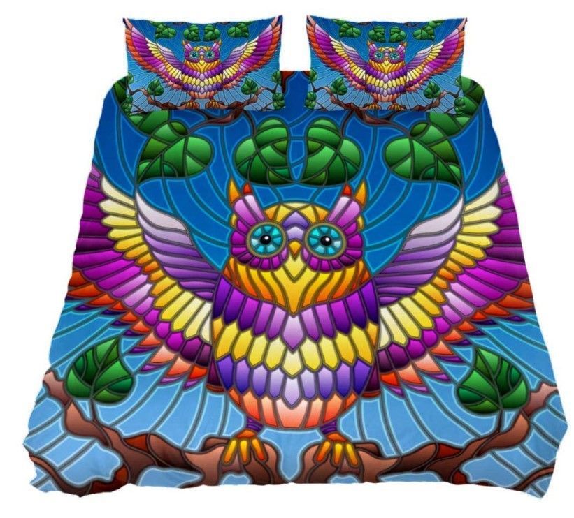 Owl Art Bedding Set