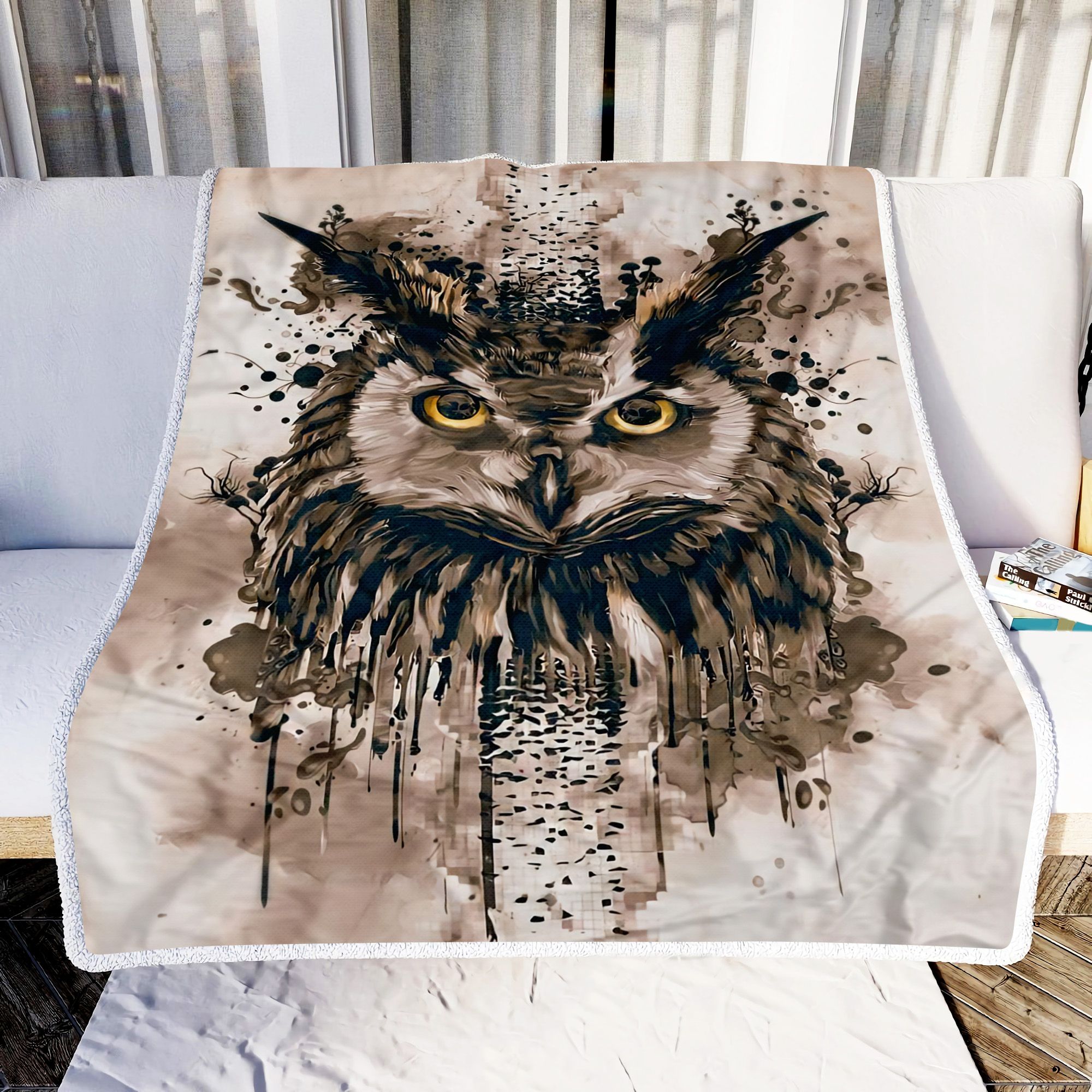 Owl Art Fleece Blanket