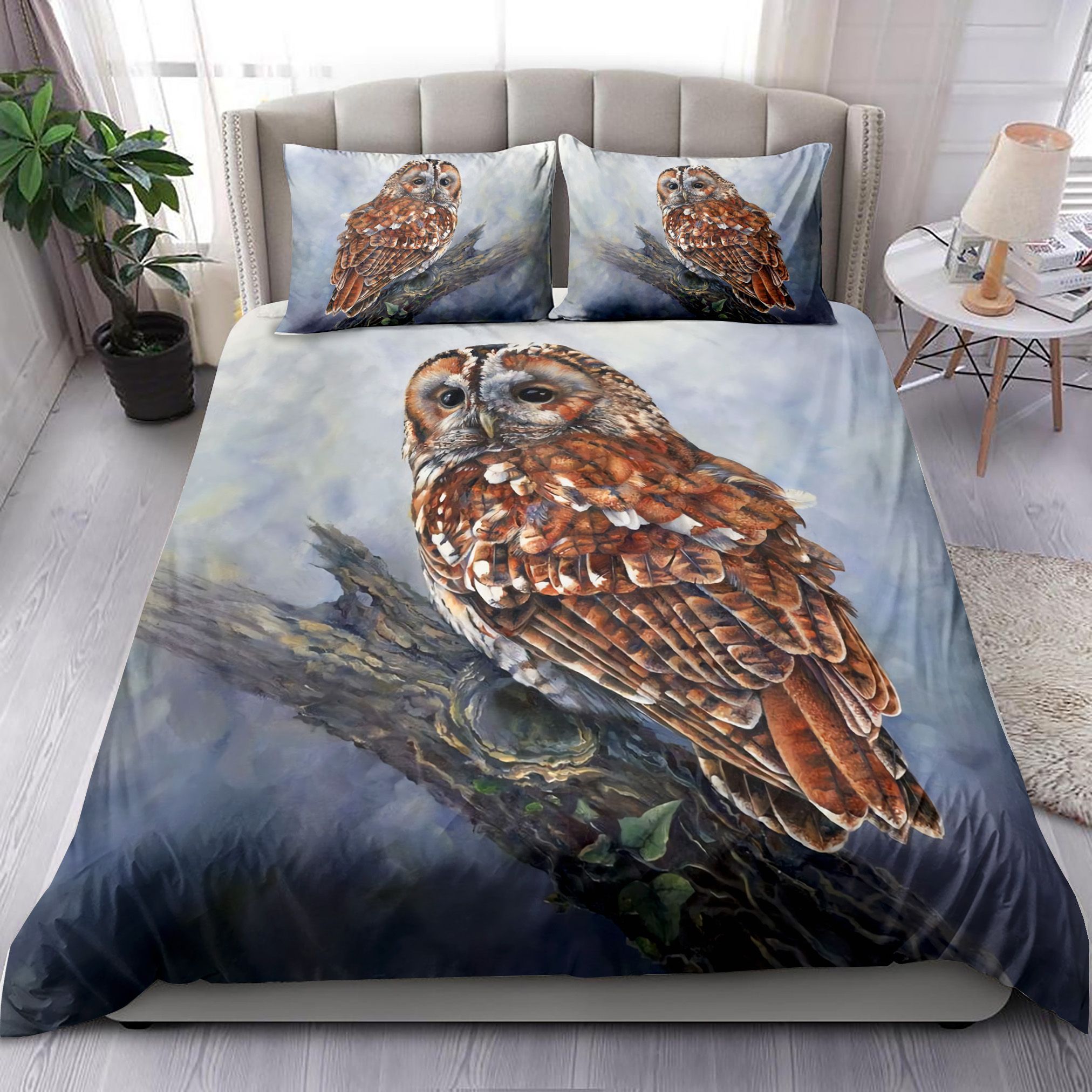 Owl Art Bedding Set