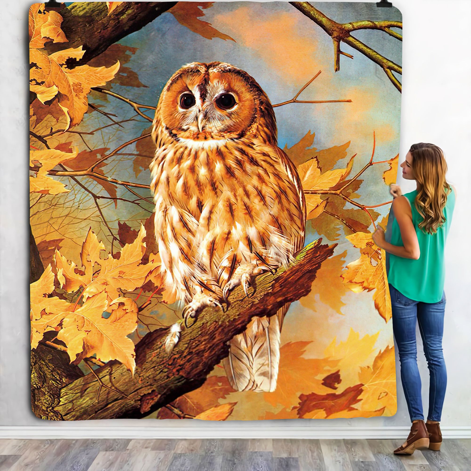 Owl Art Fleece Blanket