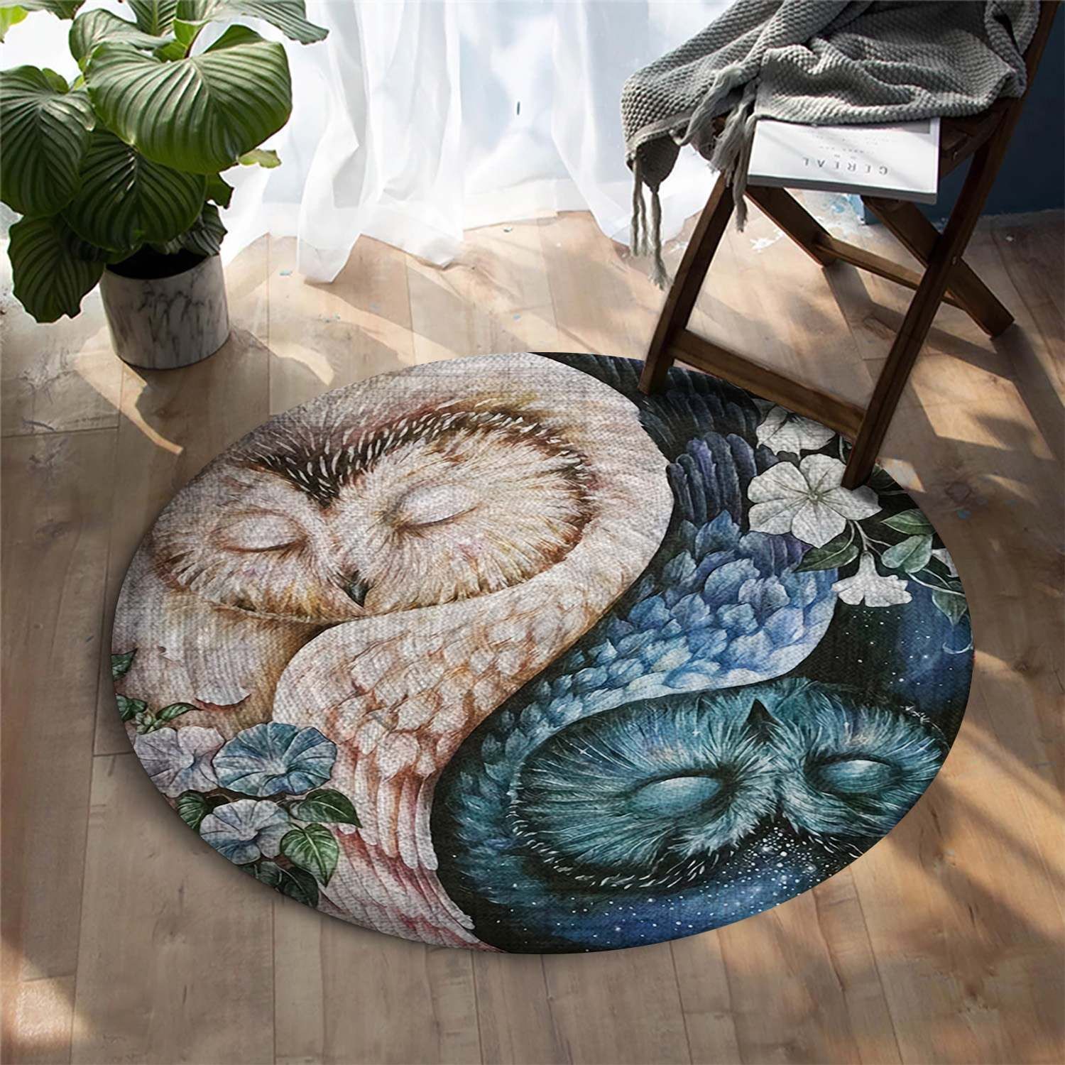 Owl Round Carpet