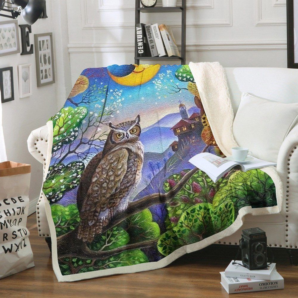 Owl Sherpa Fleece