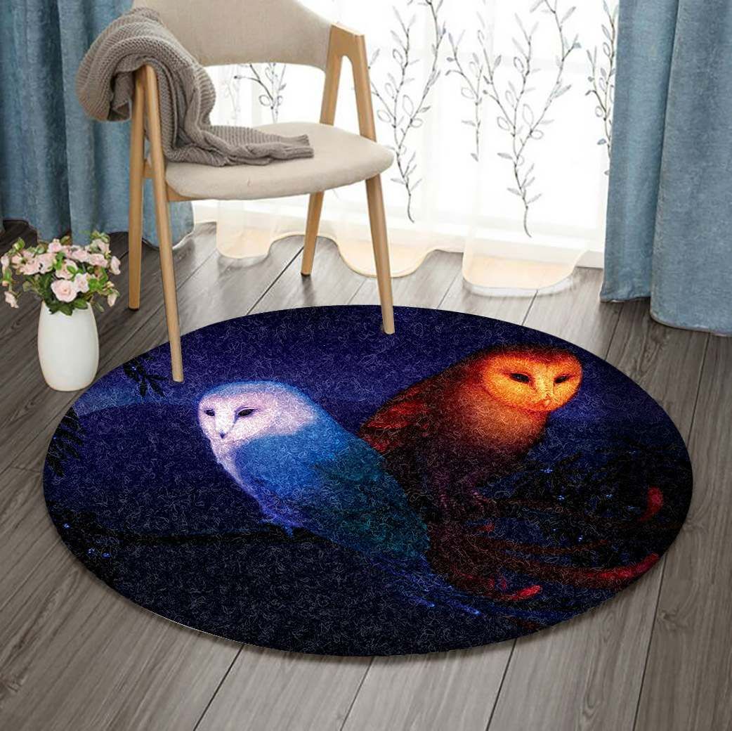 Owl Round Carpet