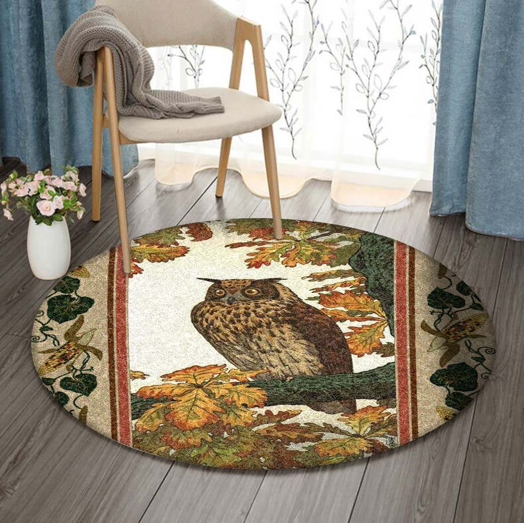Owl Round Carpet