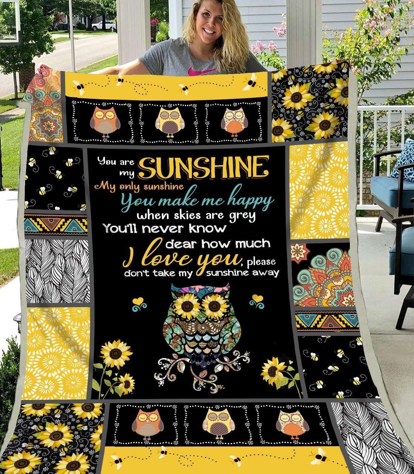 Owl Blanket Giving Owl Lovers You Make Me Happy