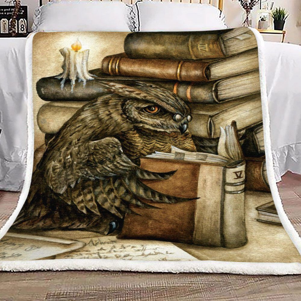 Owl Books Sherpa Fleece