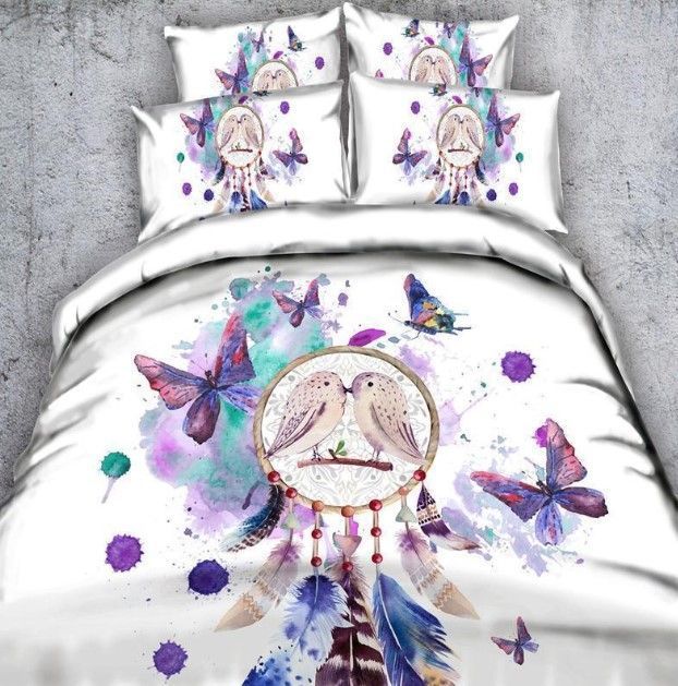 Owl Butterfly Bedding Set