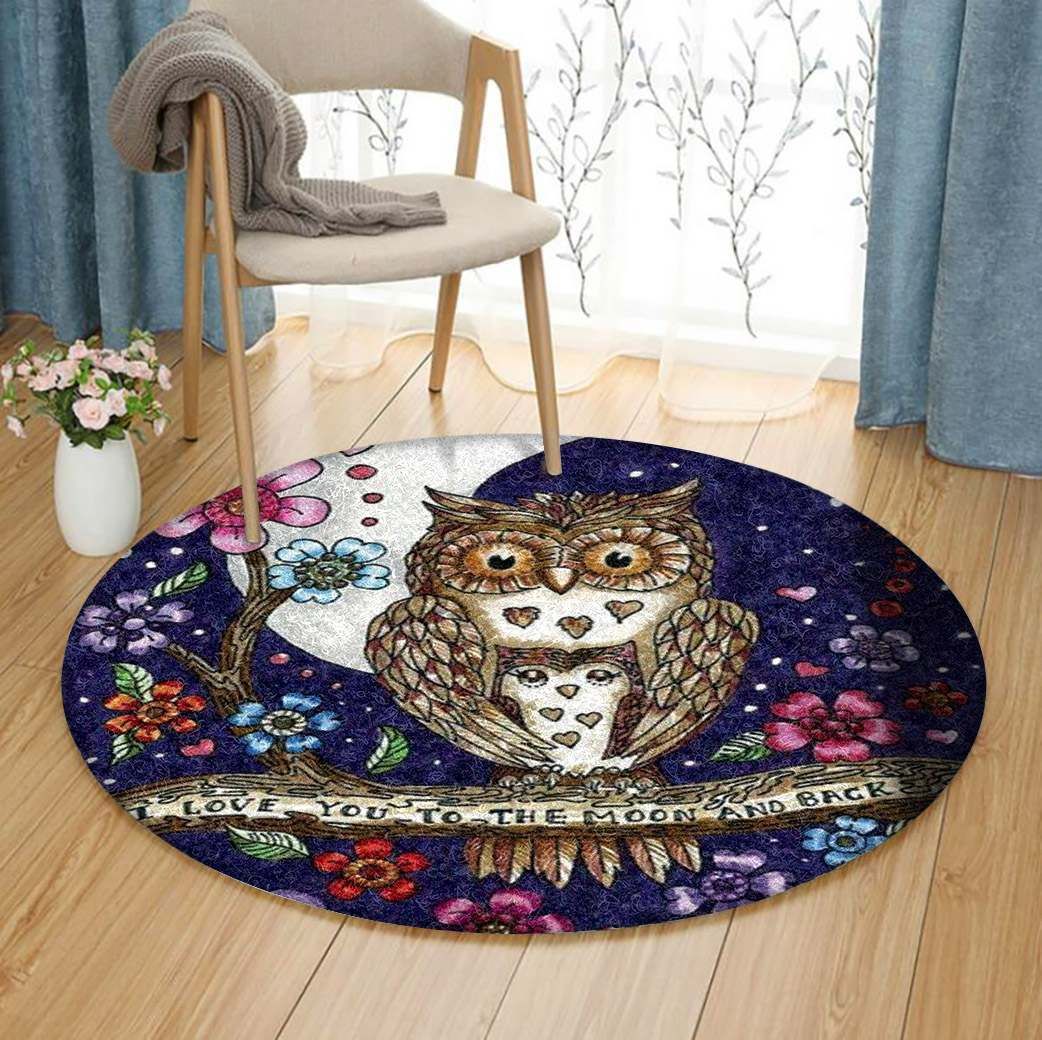 Owl Round Carpet