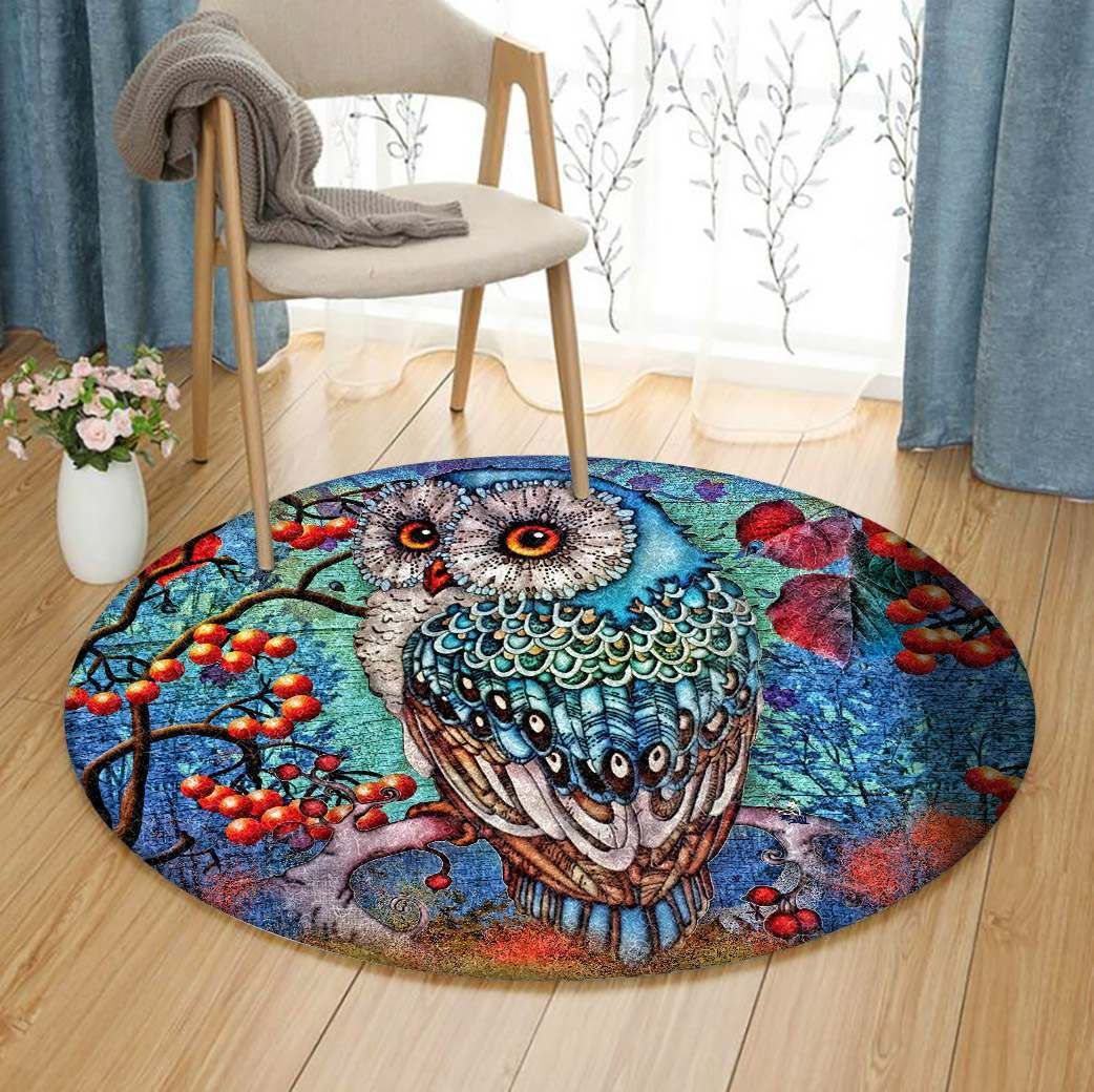 Owl Round Carpet