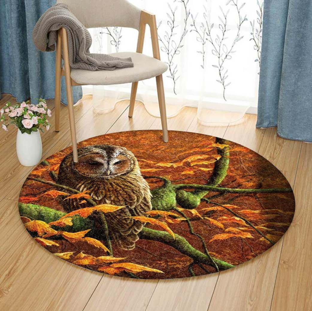 Owl Round Carpet