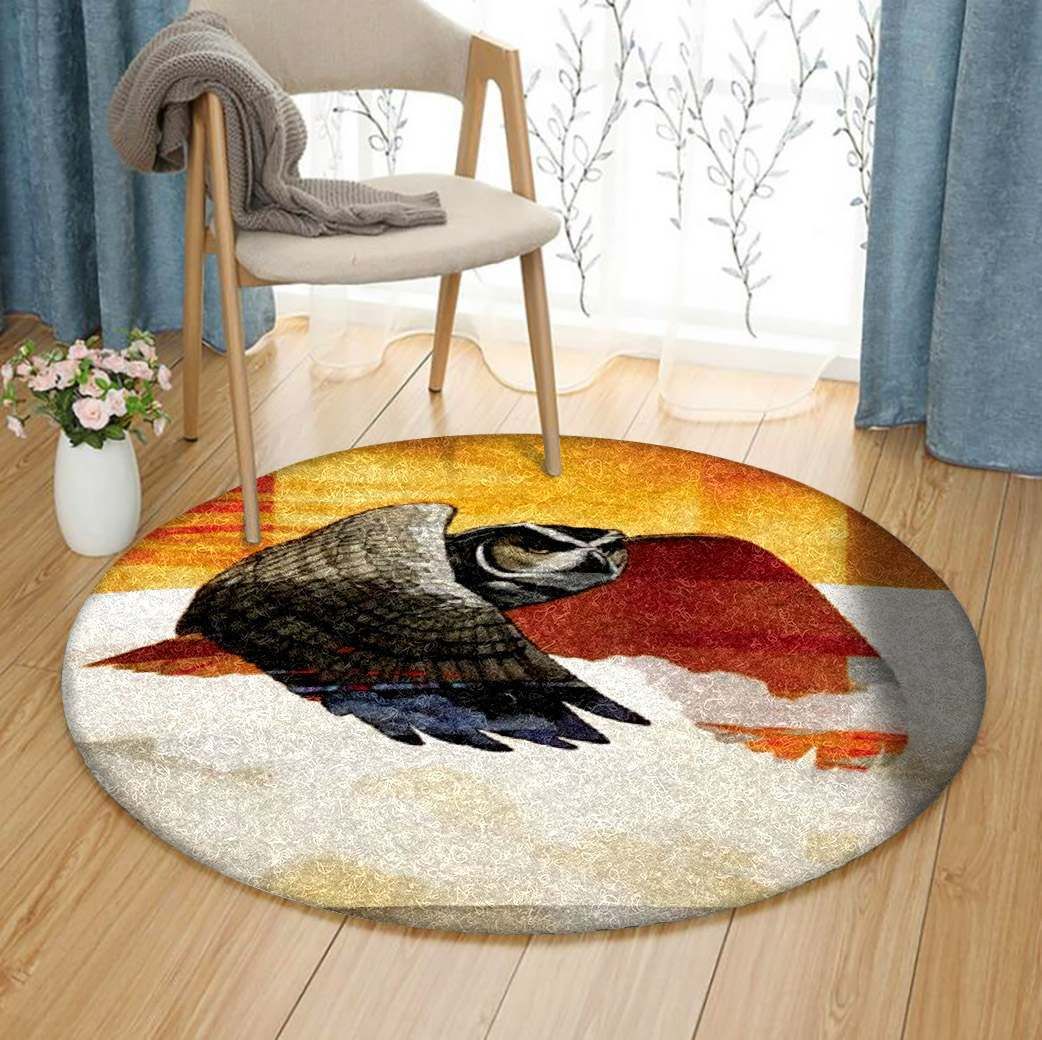 Owl Round Carpet