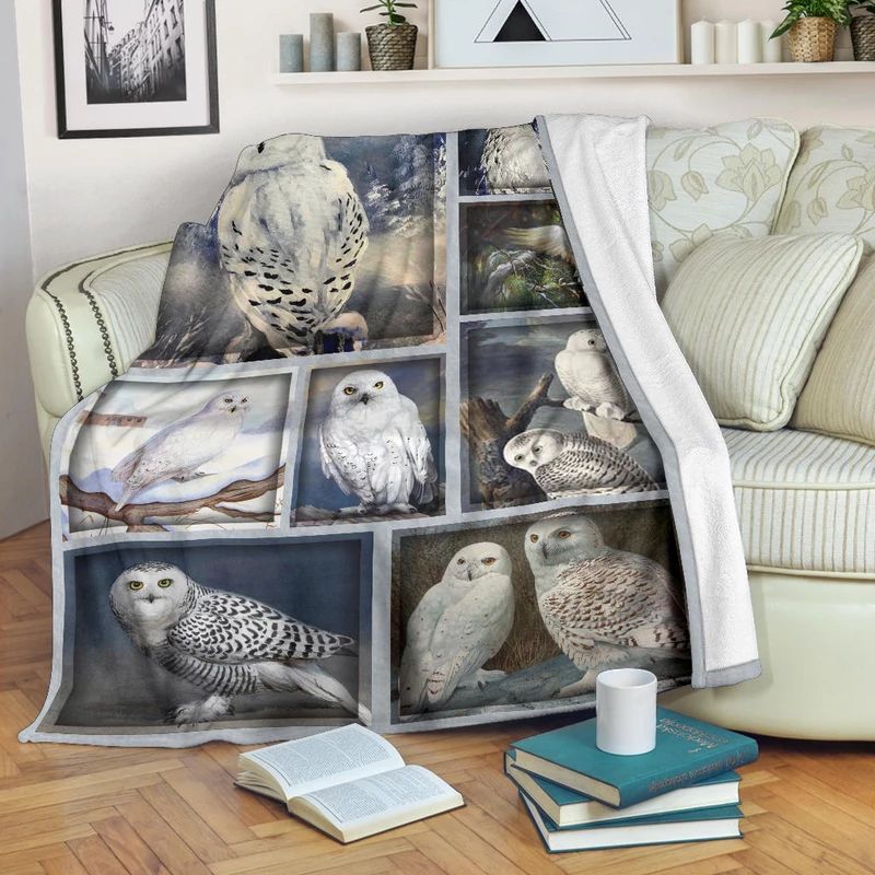 Owl Sherpa Fleece Blanket