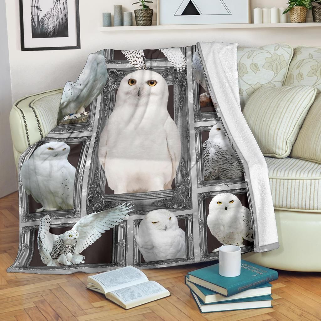 Owl Sherpa Fleece Blanket