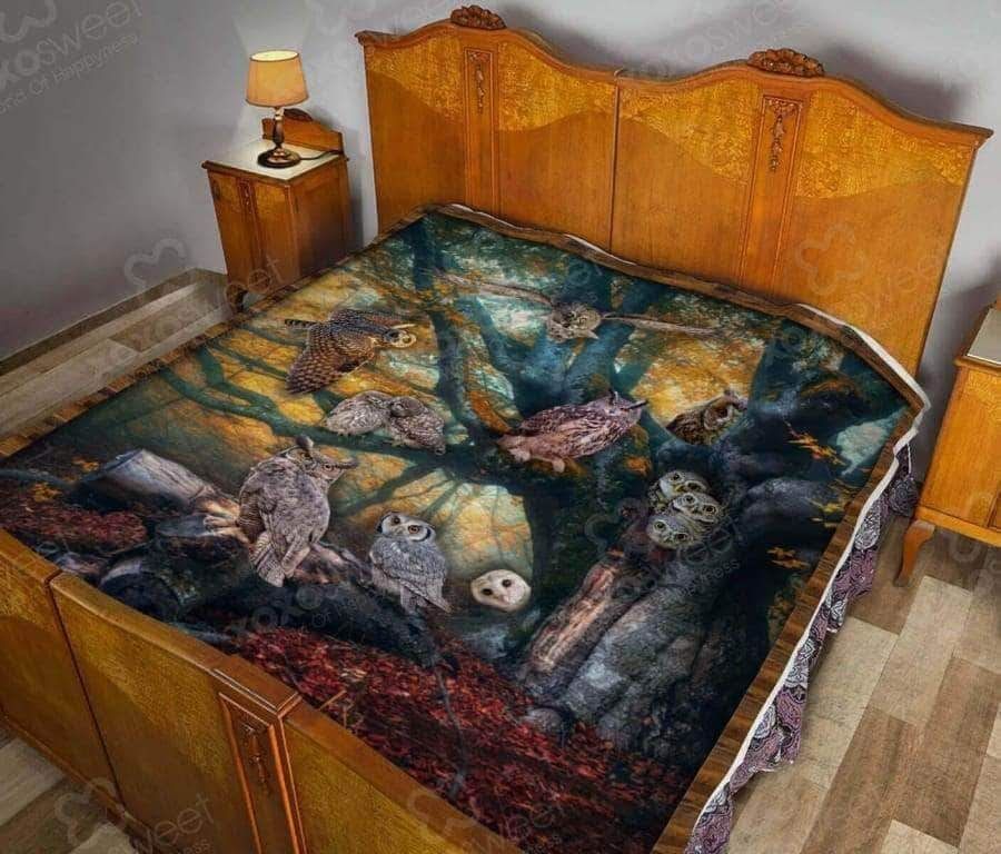 Owl CL05100069MDQ Quilt Blanket