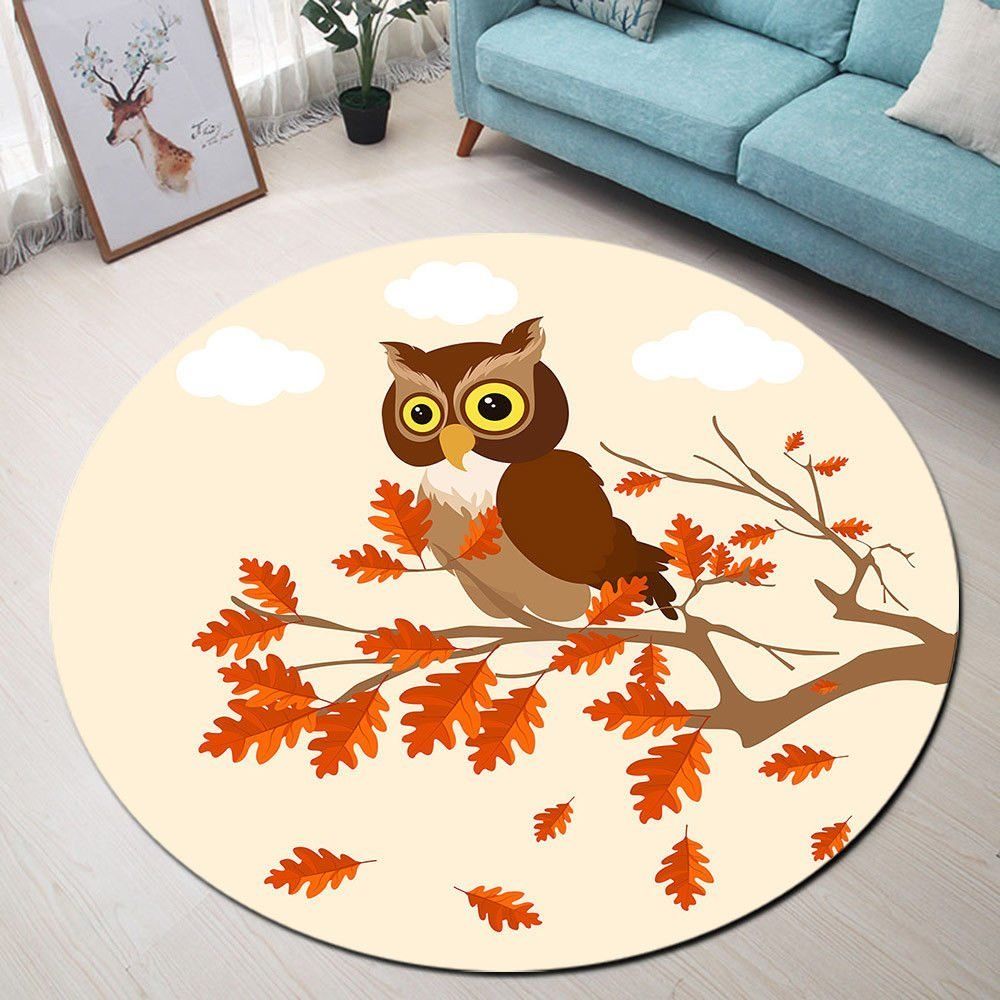 Owl Round Carpet