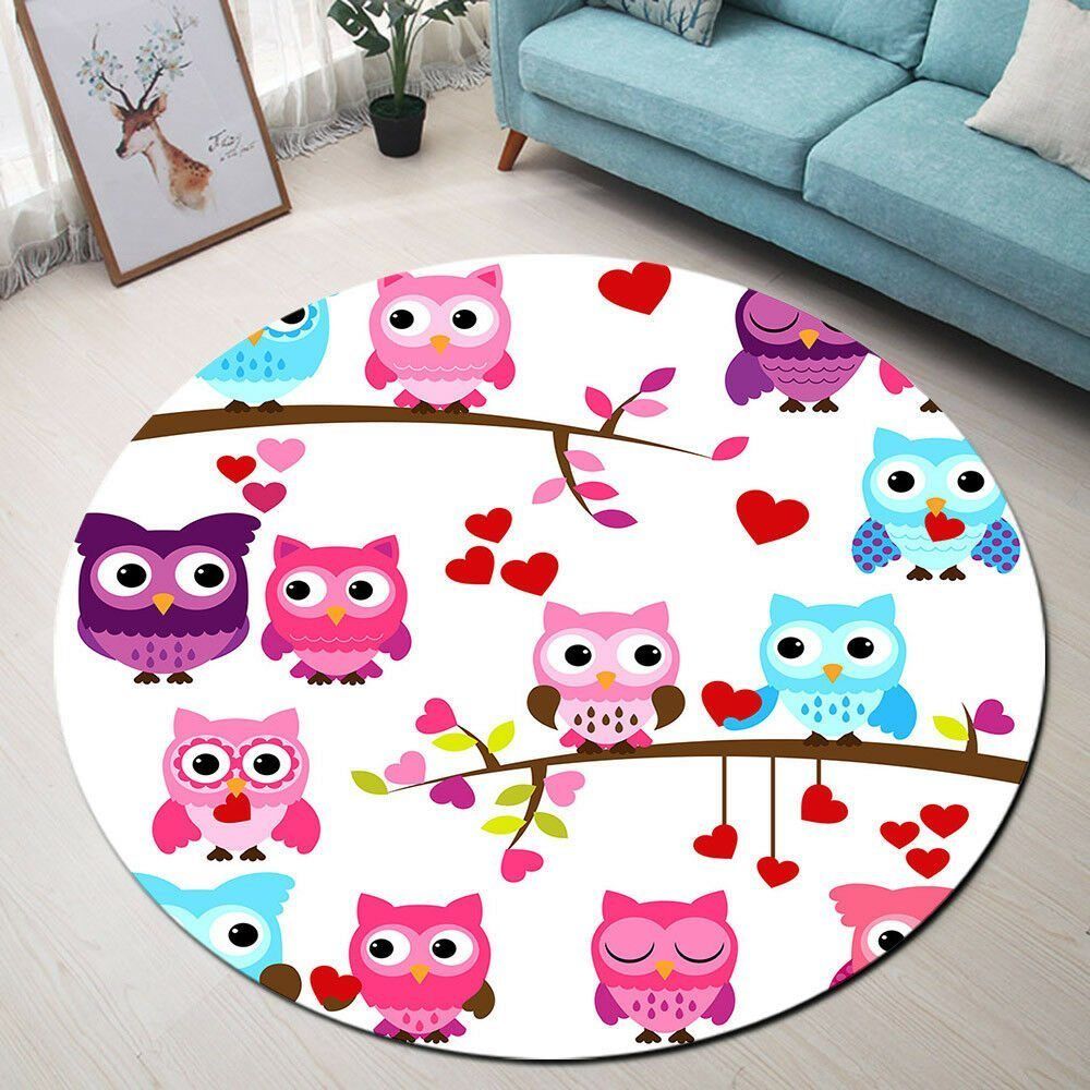 Owl Round Carpet