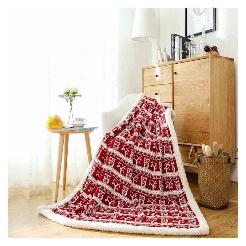 Owl Sherpa Fleece Blanket