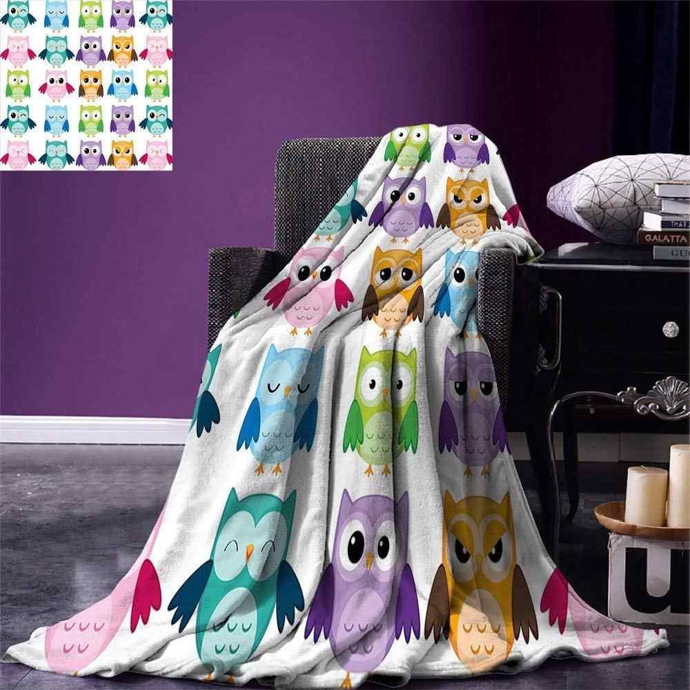 Owl Sherpa Fleece Blanket
