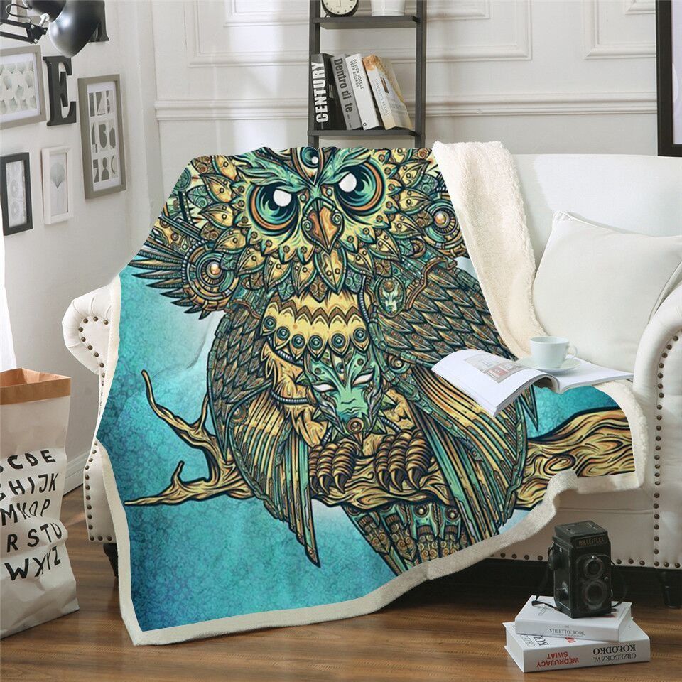 Owl Sherpa Fleece