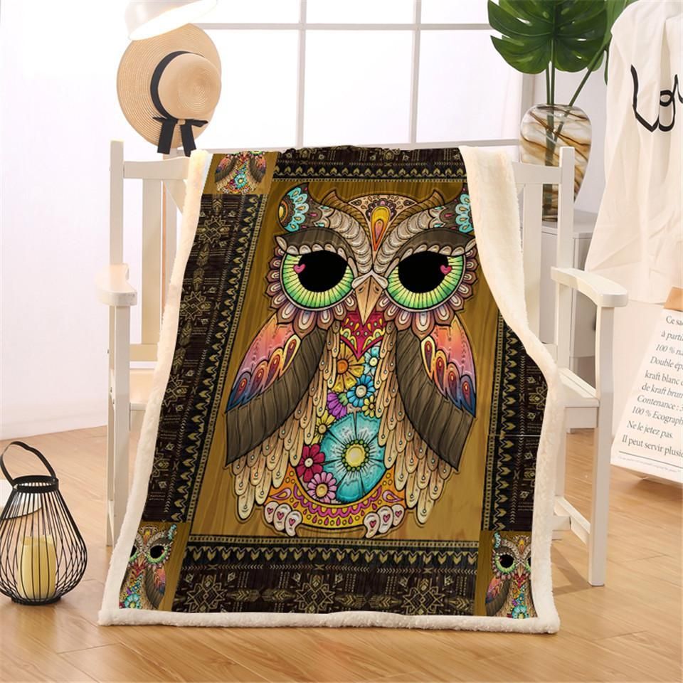 Owl Sherpa Fleece
