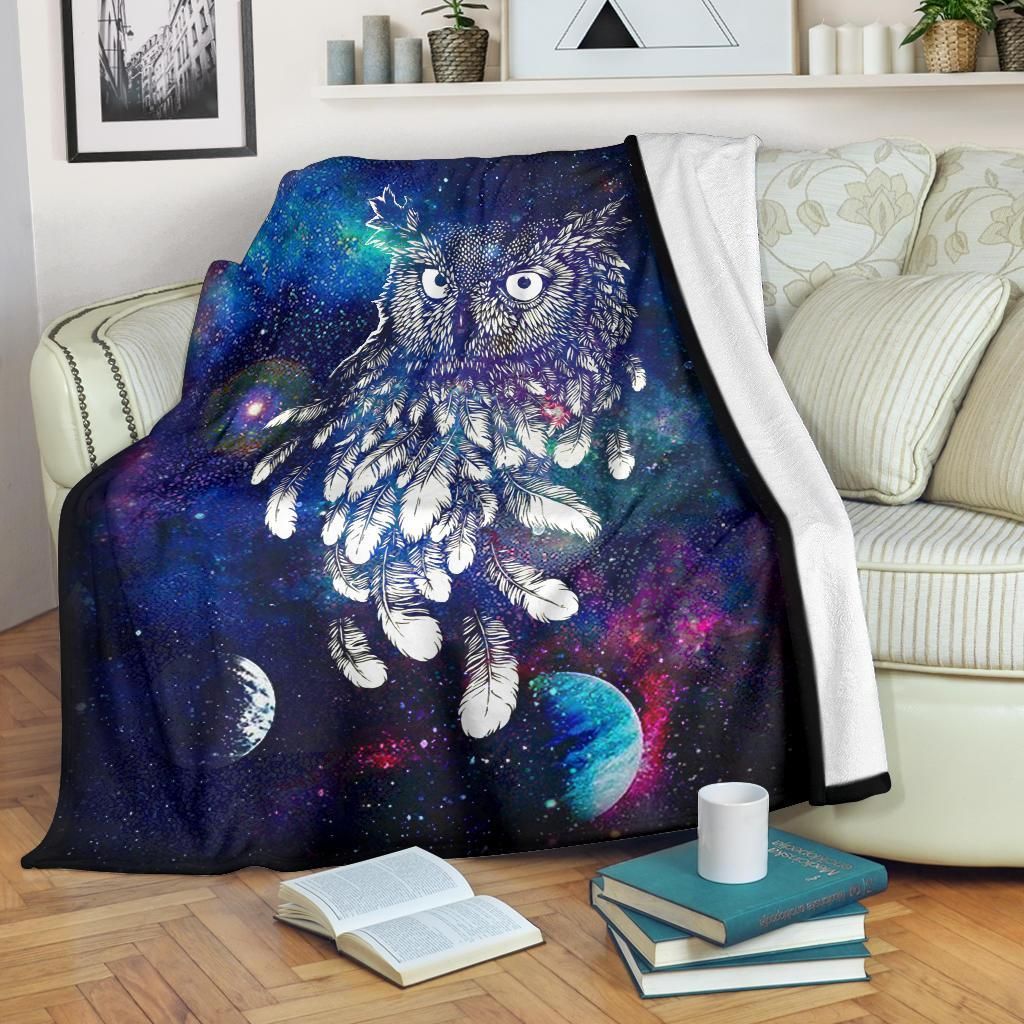 Owl Sherpa Fleece Blanket