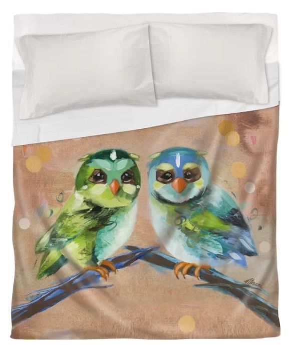 Owl Couple Bedding Set