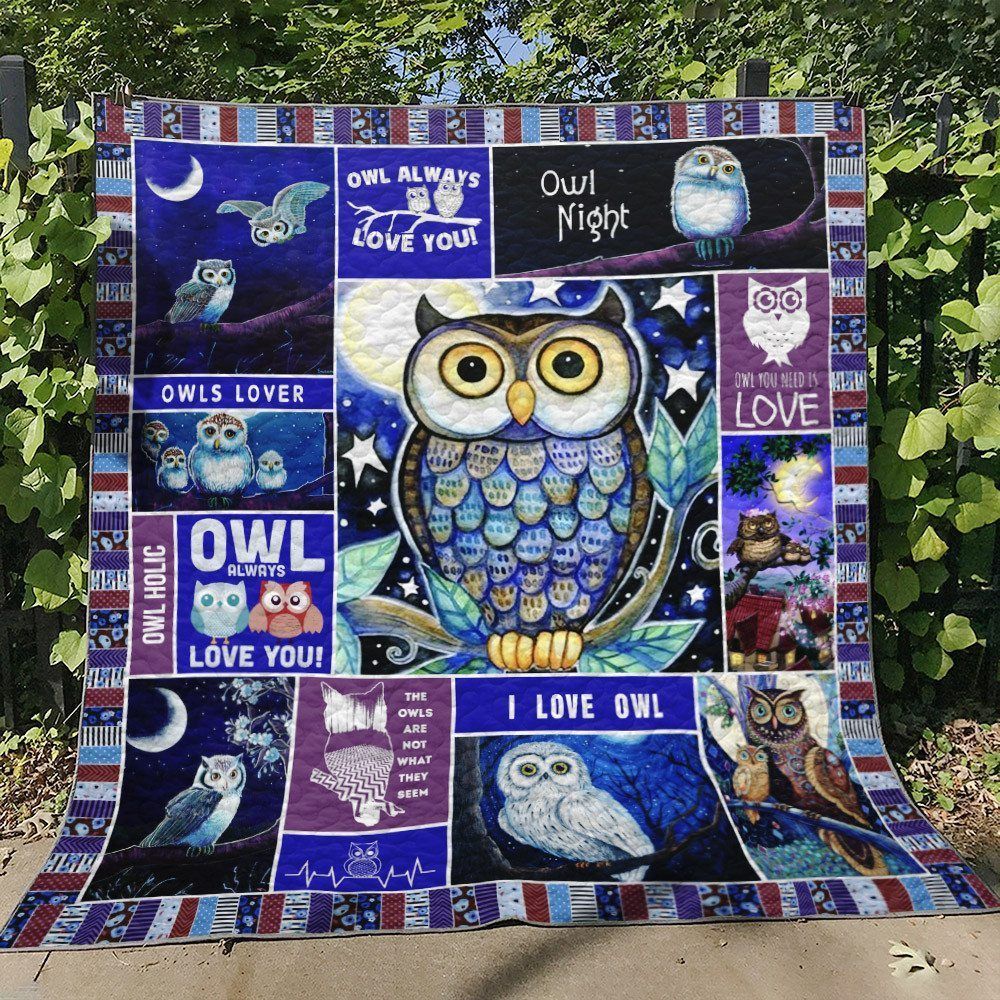 Owl D010775 Quilt Blanket