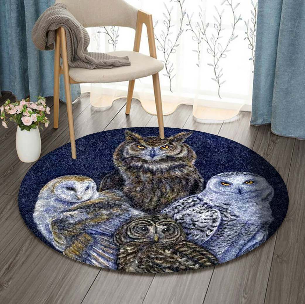 Owl Round Carpet