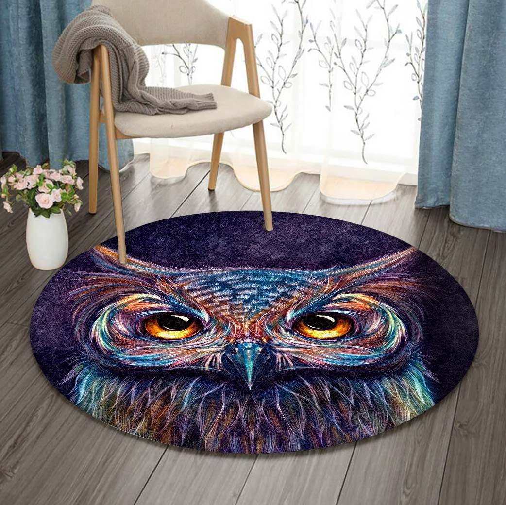 Owl Round Carpet