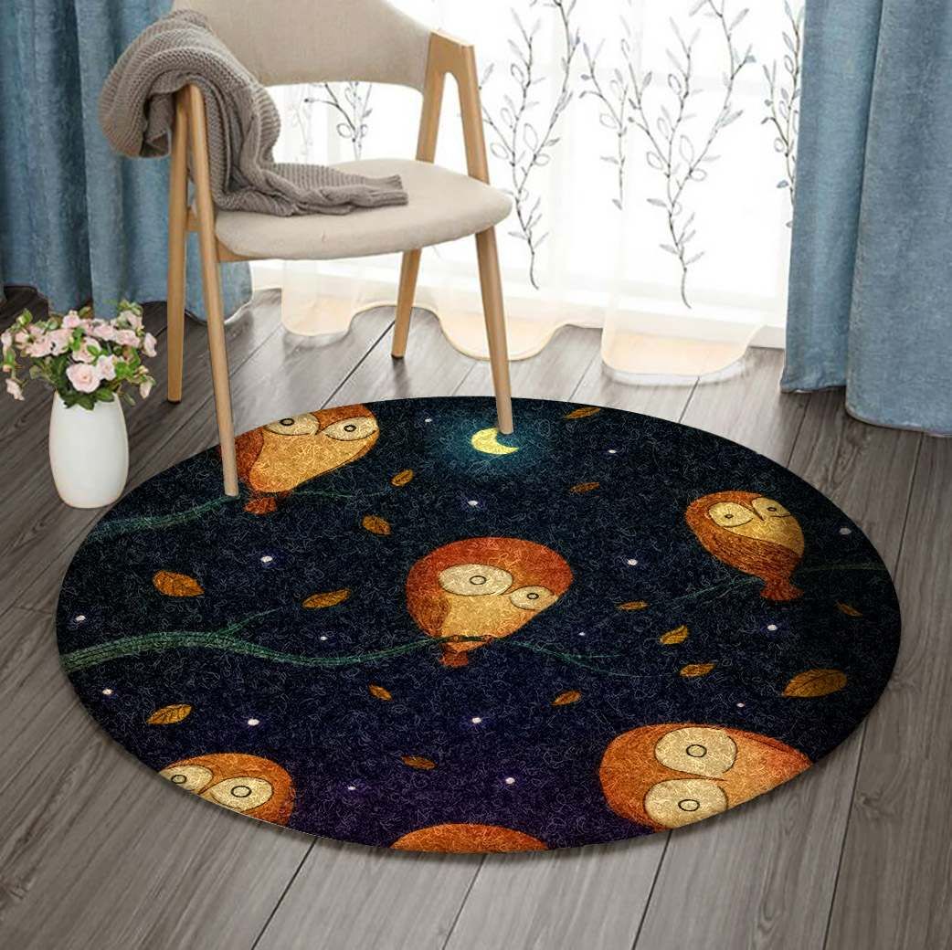 Owl Round Carpet