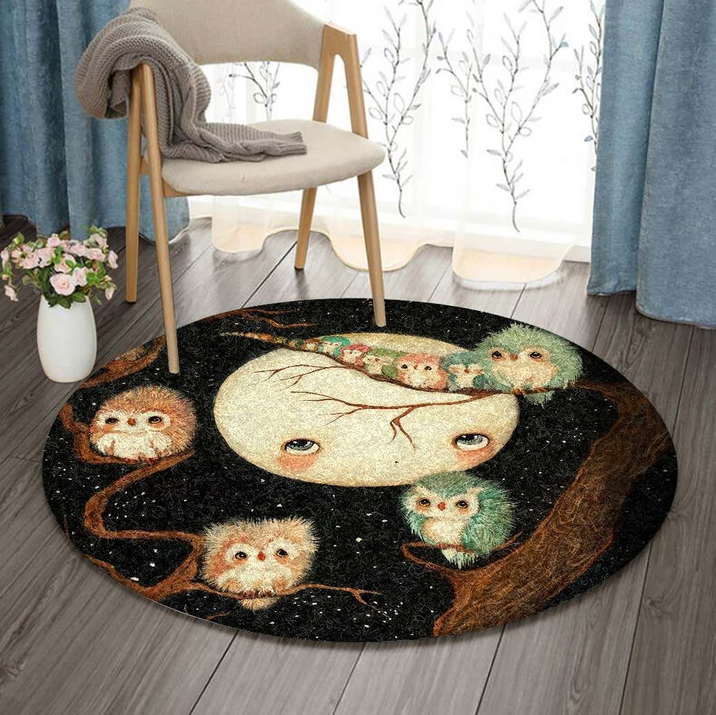 Owl Round Carpet