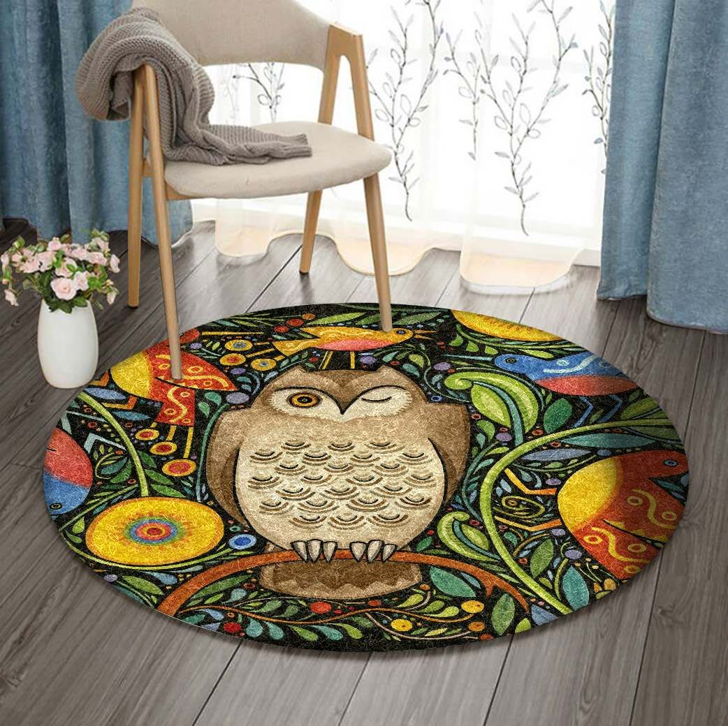 Owl Round Carpet
