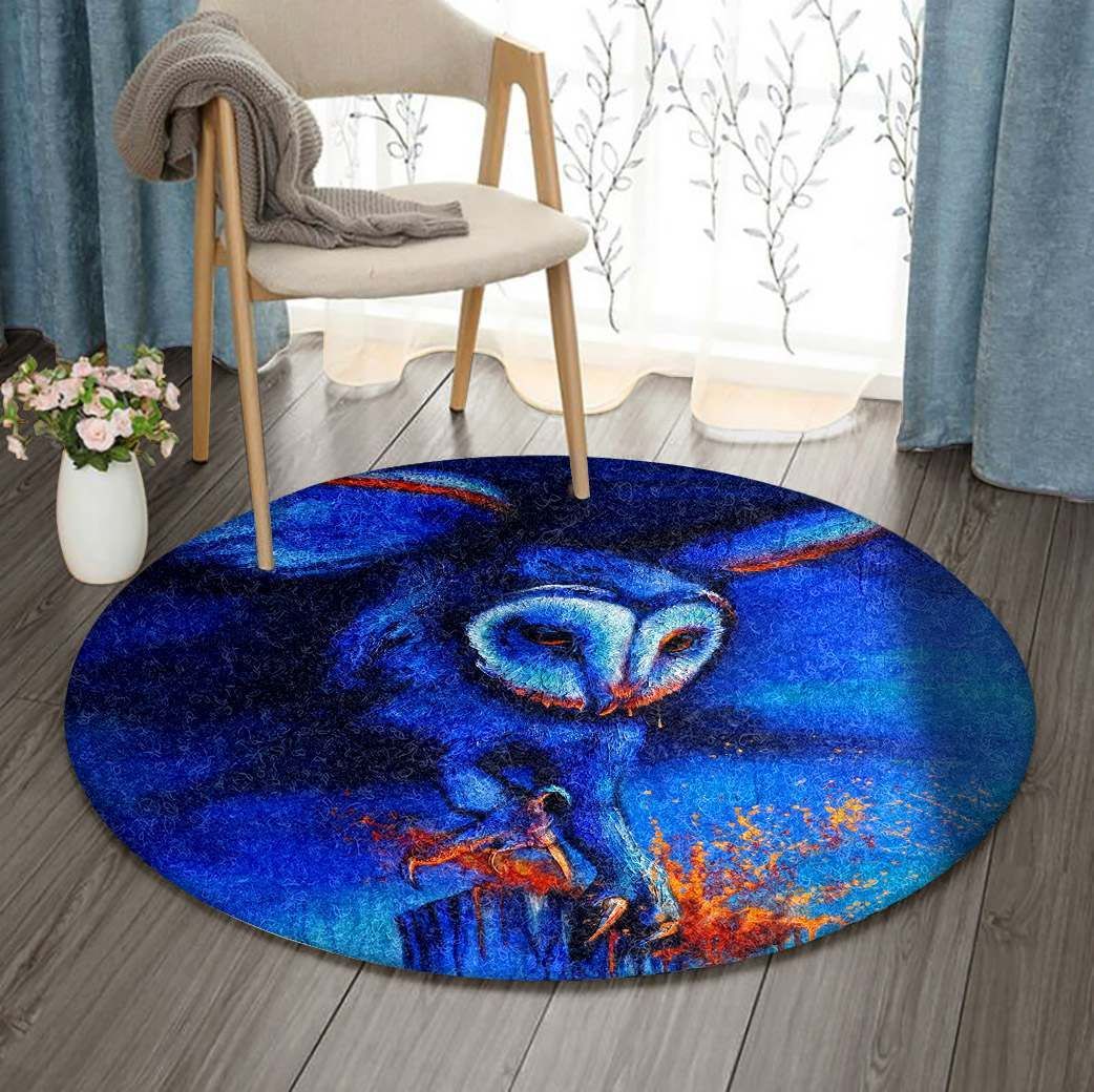 Owl Round Carpet
